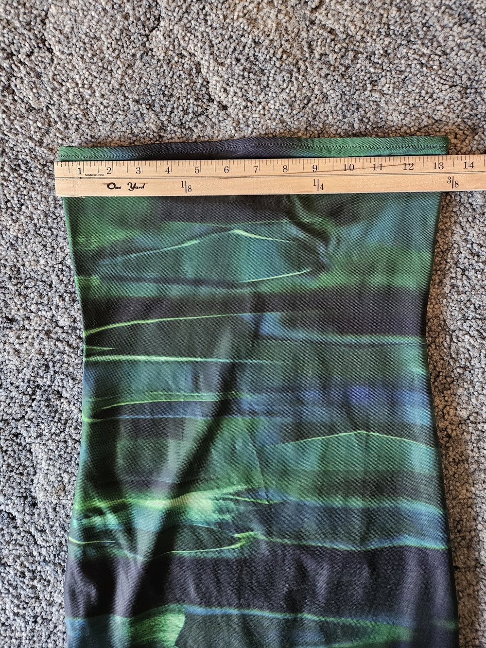 White Fox Boutique Strapless Mini Dress in Green and Black size small - Picture 7 of 8